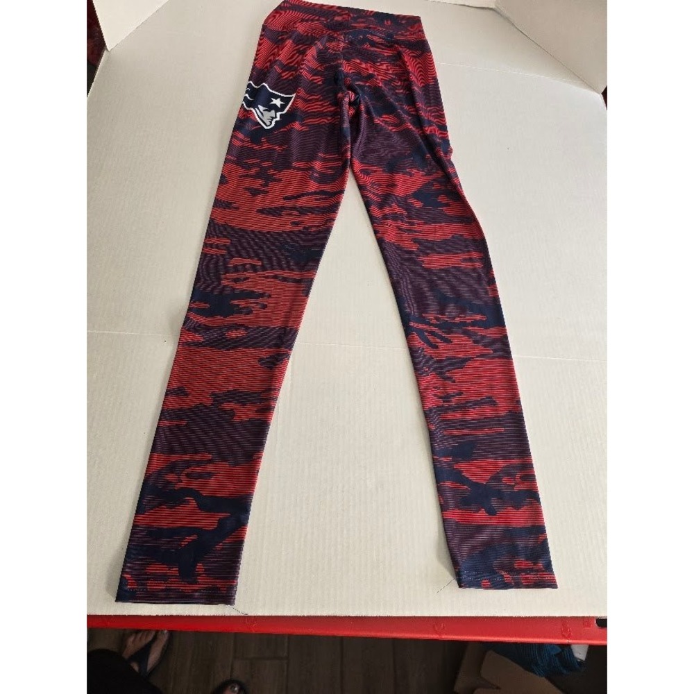 Zubaz NFL New‎ England Patriots Camo Leggings Womens Size M Red Blue Athletic